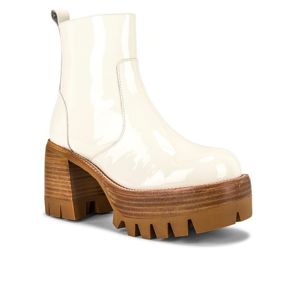 Jeffrey Campbell Shoes - Quavo Platform Boot in Ice Crinkle Patent